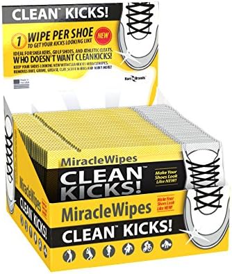 Premium Shoe Cleaner Wipes - Made For Athletes, Workers, or Everyday Footwear Restoration &amp; Whitener. (25 Pack)