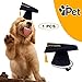 DAGEDA Pet Graduation Caps Grad Hat Pet Costume, Small Dog Graduation Hats with Gold/Yellow Tassel for Dogs and Cats Holiday or Decorations Party, Costume Accessory(Black)