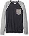 Levi's Men's Chabot Long Sleeve Snow Jersey Shirt, Caviar/Castlerock, Large