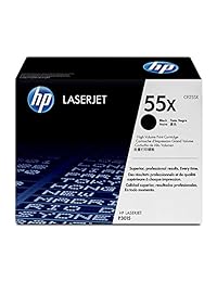 HP CE255X 55X Cartucho original de LaserJet Toner, de alto rendimiento.
