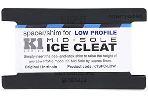 K1 Series V7770270-O/S Mid-Sole Ice Cleat Spacer, Low Profile, Unisex, Black, One Size