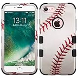 Wydan Compatible Case for iPhone 8, iPhone 7 - Tuff Hybrid Hard Shockproof Protective Heavy Duty Impact Skin Phone Cover - Baseball for Apple