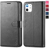 TUCCH Case Wallet for iPhone 11, [RFID Blocking] Card Slots Stand Magnetic Closure, Protective PU Leather [Shockproof TPU Interior Case] Flip Cover Compatible with iPhone 11 (2019 6.1 inch), Black
