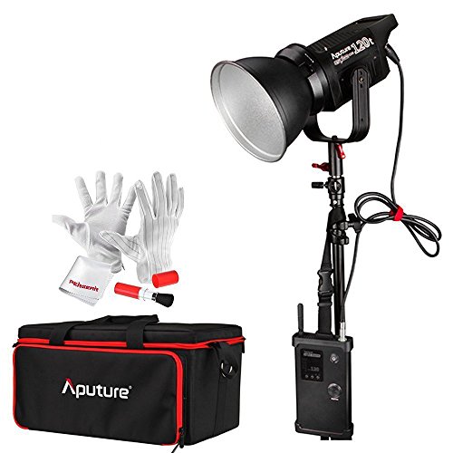 Aputure Light Storm COB 120t CRI97+ 3000K 135W Bowens Mount High Power LED Continuous Video Light with 2.4G Wireless Remote Control and A-Mount Battery Plate - Carrying Case Included