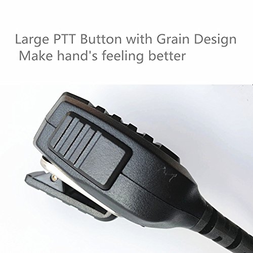 Original TYT Remote Hand/Shoulder Speaker Mic Microphone for Digital DMR Dual Band Radio TYT MD-2017/ MD-398 IP67 Waterproof Two Way Radio, for RT82/ RT83 /RT87 / V-2017