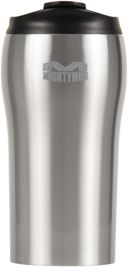 Dexam Mighty Mug Solo 'the mug that won't fall over' Thermos in Stainless Steel, 11.8 floz