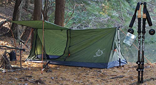 river country products one person trekking pole tent