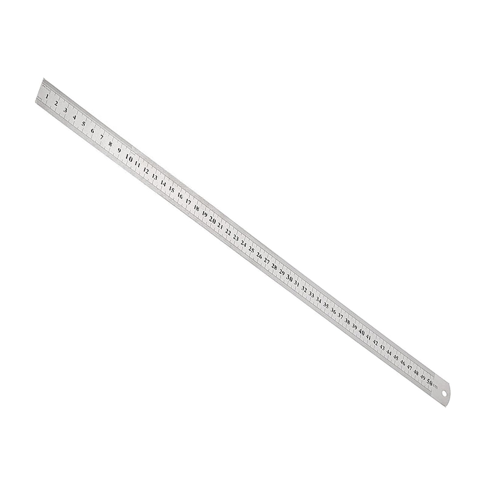 Kozelo Metal Straight Edge Ruler - [ 500mm 20 Inch Metric ] Stainless Steel Centimeters Ruler for Precision Measuring Use, with Hang-up Hole