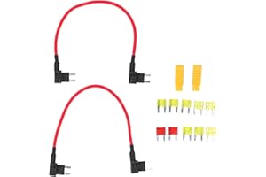 MUMUSUKI 2 Set TIPM Bypass Cable Adapter Holder for Fuel Pump Relay Replacement, Suitable for 14 AWG Wire or 20 Amp, Applicable for 2007-2016
