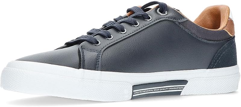 PMS30839 Zapatillas para Hombres, en Color Marino, cómodas, Cordones y Piso de Goma Antideslizante Hombre Zapatillas Marino 42 — foto 2 de 7