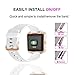 TENGL Compatible Fitbit Blaze Bands Frame, TPU Replacement Sport Strap Rose Gold Frame Fitbit Blaze Smart Fitness Watch, Large, White