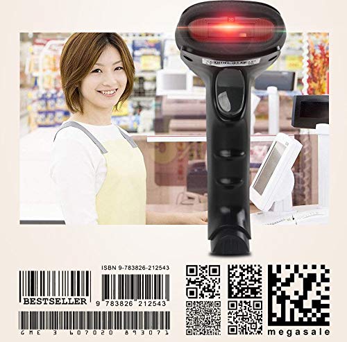 Kercan 130T Wired Automatic USB 2D QR PDF417 Data Matrix Barcode Scanner UPC EAN Bar Code Reader - Thumbnail 4
