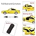 Liberty Imports Friction Powered Yellow Taxi Toy Car with Lights and Sounds - Push Car for Toddler and Children (9.5-Inch)