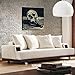 Kreative Arts - Abstract Skull with a Gun Wall Art Canvas Painting Vintage Poster Prints Home Decor Wall Picture For Living Room Gift Hanging Wall Decor Picture 24x24inch