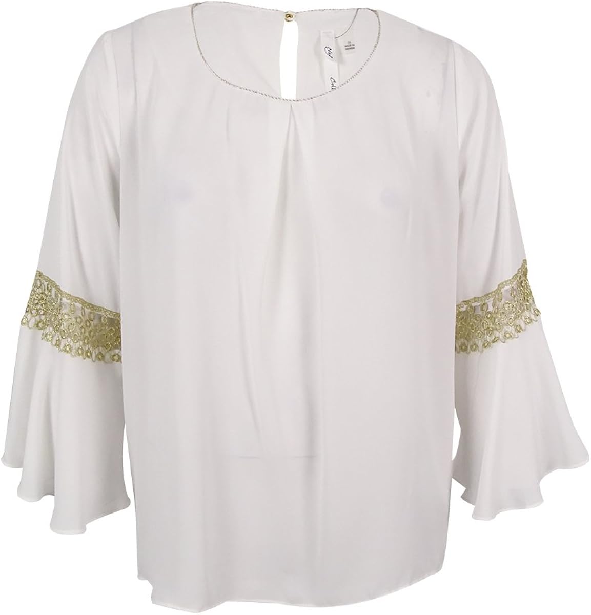 gold plus size top