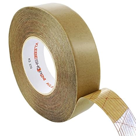 Klebeshop24 SOCKELLEISTEN KLEBEBAND | EXTRA STARKES MONTAGEBAND | Doppelseitig extra stark haftend | 50 m | Breite wählbar