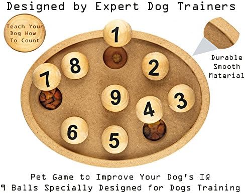 Fun & Exciting Interactive IQ Dog Toy By Petories โ Teach Your Dog How To Count While Having Fun, Perfect Pet Activity, Reward Your Puppy With Treats & Promote Healthy Brain Development