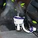 Car Humidifier Air Purifier Aroma Diffuser Aromatherapy Mist Maker Fogger Humidificador with 2 USB Charger Port (Blue)
