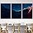 signwin 3 Piece Framed Canvas Wall Art Starry Sky Canvas Prints Home Artwork Decoration for Living Room,Bedroom - 16"x24"x3 Panels