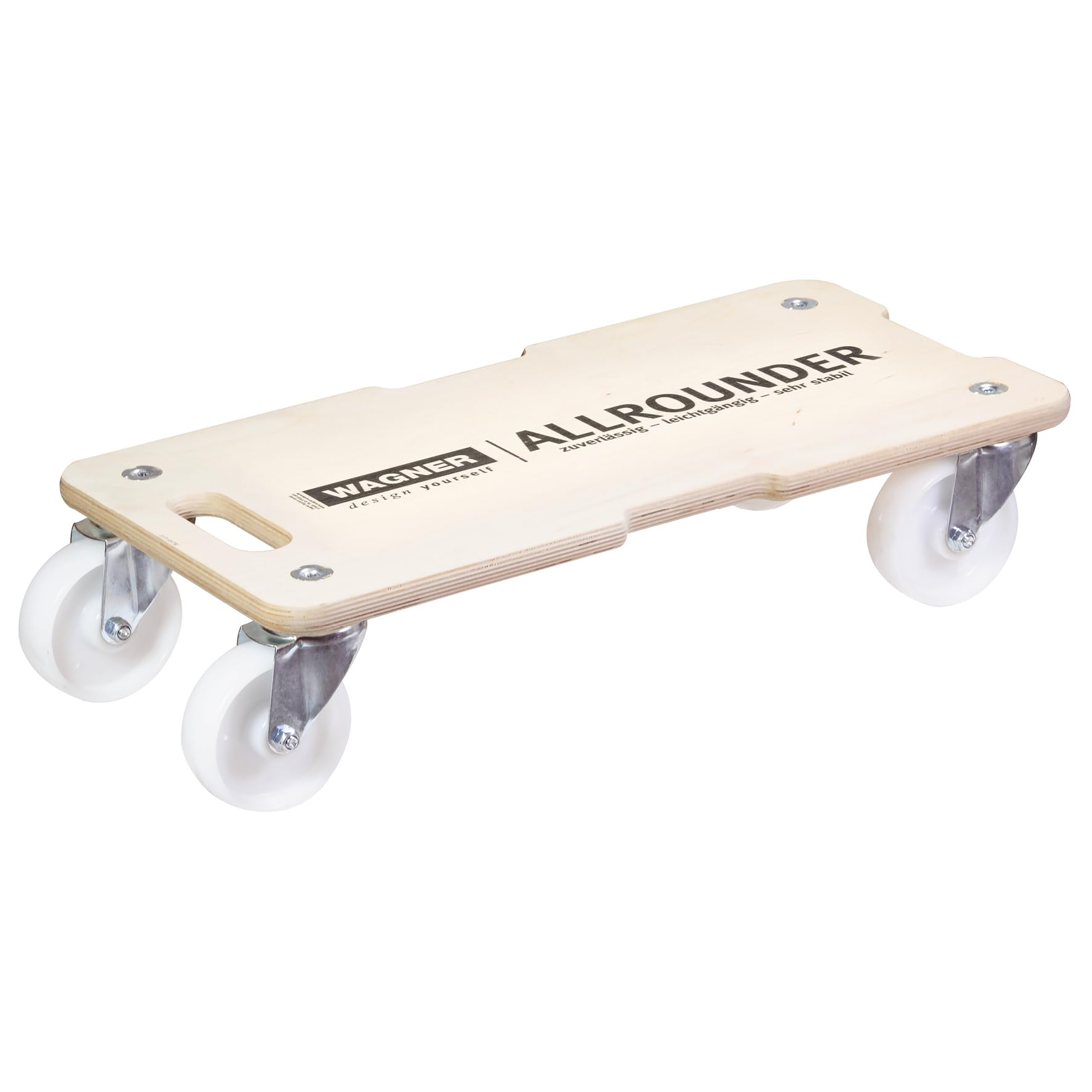 Wagner Moving Dolly MM 1326 I 59 x 29 cm - Ideal for unwieldy Items, Equipment & Furniture I 3 recessed Grips I FSC®-Certified I Load Capacity 400 kg - 20132601