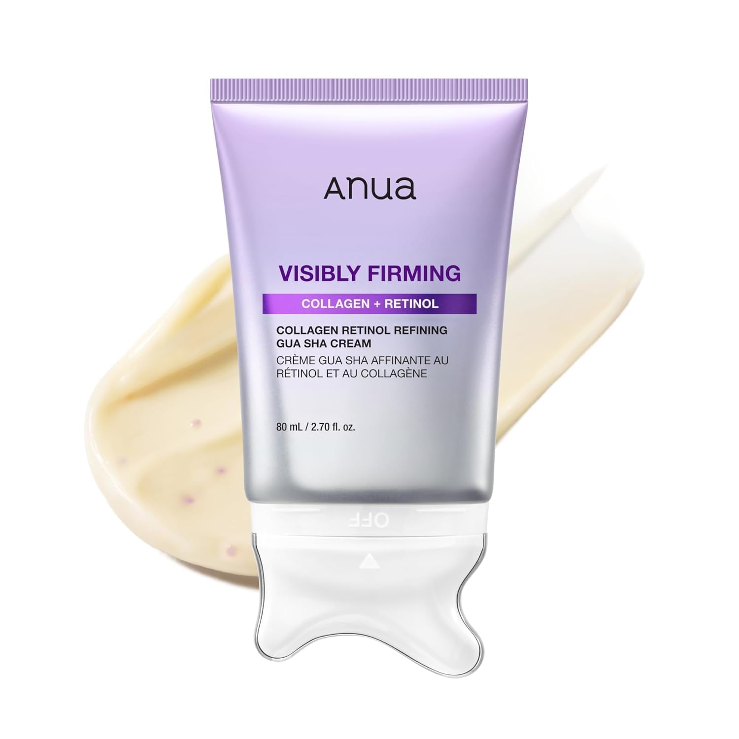 ANUA(アヌア) コラーゲンレチノール リファイニング かっさクリーム 80ml フェイスライン ハリ ペプチド 集中ケア むくみ 引き締め ホームケア collagen retinol refining gua sha cream インナードライ肌 混合肌 スキンケア