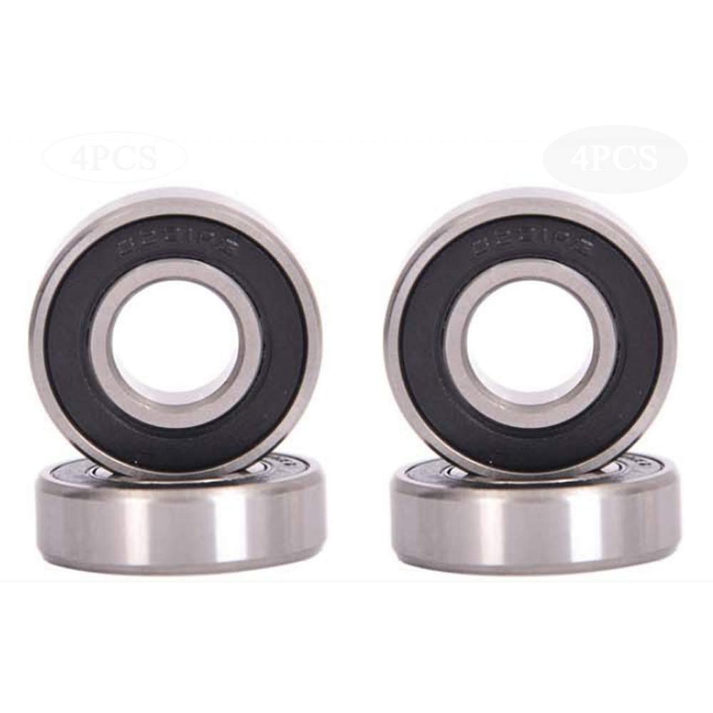 Bearing High-speed bearing sealed bearing 6002RS 15 * 32 * 9 high-speed motor special deep groove ball bearings (4 pack)