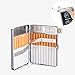 LINGAN Cigarettes Case Box with Lighter Metal Full Pack 20 Regular Cigarettes USB Lighter Portable Rechargeable Flameless Windproof Electric Cigarette Lighter (1)