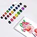 TBC Assorted Watercolor Paint Set,24 Washable Colors Painting Set with Brush, Perfect for Kids,Student and Beginner