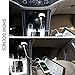 Leeioo Quick Car Charger 4.8A 24W Dual USB Car Charger with LED Screen Display for iPhone 7 6S Plus 6 Plus 6,Samsung Galaxy S7 S6 Edge,LG,HTC,Nexus 5X 6P,iPads Pro Portable and More(White+Black) …
