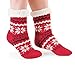 Christmas Snowflake Fleece Socks