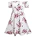 NEARTIME Womens Dress, Off Shoulder Floral Beach Beautiful Evening Party Short Dress (XL, Pink)