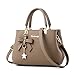 Fantastic Zone Women Handbags Fashion Handbags for Women PU Leather Shoulder Bags Messenger Tote Bags Khaki