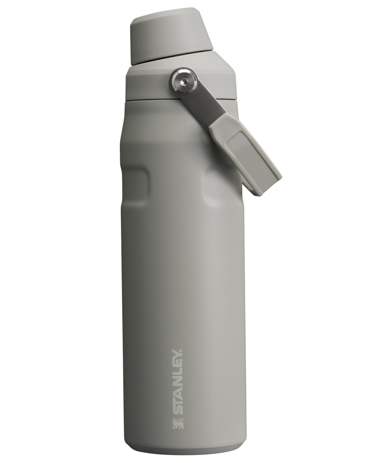 Stanley IceFlow Fast Flow Water Bottle 24 oz | Angled Spout Lid | Lightweight and Leakproof for Travel and Sports | Insulated Stainless Steel | BPA-Free | Ash Image