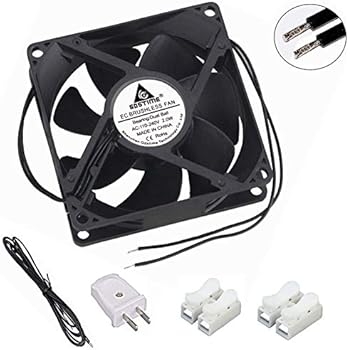 GDSTIME EC Cooling Fan 80mm x 80mm x 25mm AC 110V 115V 120V 220V 240V