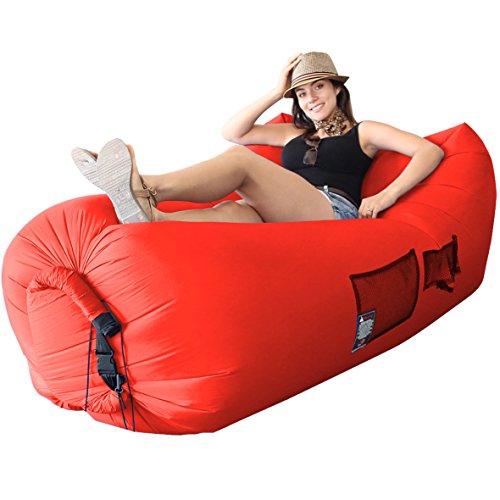 Best Selling WooHoo 2.0 Giant Outdoor Inflatable Lounger with Carry Bag - Air Lounger - Air Couch - Patent Pending