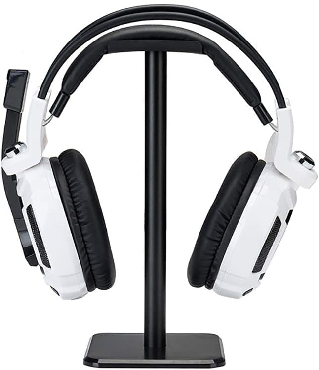 Nwubay Headphone Stand Aluminum Holder for Microsoft Xbox One Chat, Turtle Beach Recon 50X/50P/Beach XO One Stereo, KingTop Each G2000, Sony PlayStation Stereo Headset & More Black