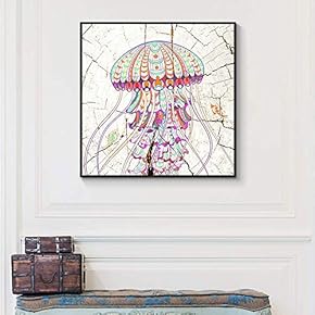 Floating Framed for Living Room Bedroom Wooden Background Animal for