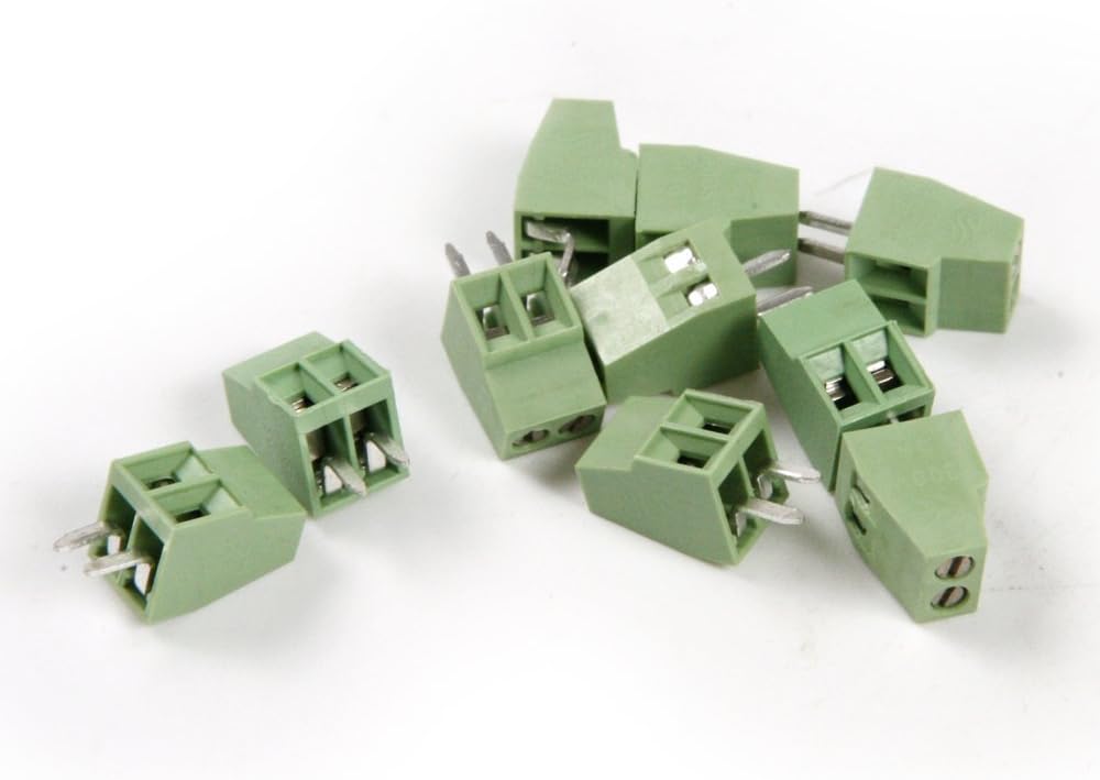 30pcs 2.54mm Pitch PCB Mount Screw Terminal Block Connector (2 Pole 2.54mm)
