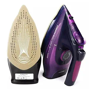 Matiko Heating 2400W Cordless Wireless Charging Portable Steam Iron 5 Speed Adjust Clothes Ironing Steamer Portable Ceramic Soleplate EU Plug