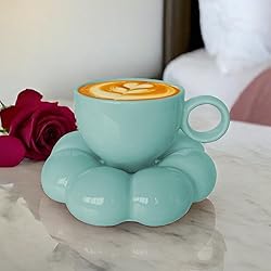 ARISKEY Coffee Mug Set Cloud Mug with Sunflower