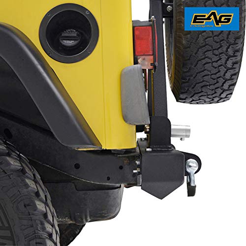 EAG Classic Rear Bumper with Tire Carrier and Hitch Receiver Fit for 87