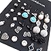 18 Pairs Assorted Multiple Studs Earring Set for Women