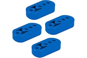 ALFLOW Exhaust Hanger Rubber Adjustable Insulator, Universal Heavy Duty Exhaust Tail Pipe Mount Bushing,4 Holes(4Pcs blue, 108 mm/4.2 IN)
