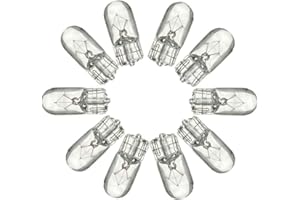 ZMShun 10Pcs DC 70V T10 3W 4300K 501 194 W5W W2.1x9.5d 70V Bulbs for Electric Bicycle, Electric Tricycle, Electric Motorcycle