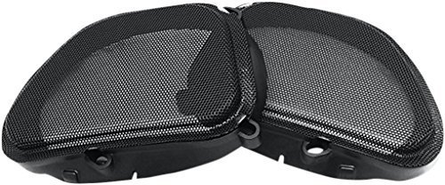 Hogtunes 57 MESH Replacement Front Speaker Grille (for 1998-2013 Harley-Davidson FLTR Road Glide Models)