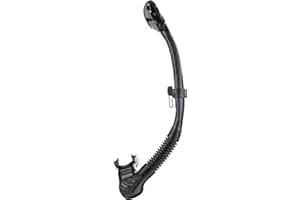 Cressi Foldable Adult Dry Snorkel for Scuba Diving, Snorkeling - Alpha Ultra Dry Made in Italy