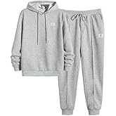 JMIERR Men's Tracksuit & Joggers 2 Piece Outfits Sweatpants Sweatsuit Set Sweatshirt Hoodies