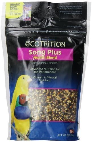 eCOTRITION Song Plus Food for Canary/Finch, 8-Ounce by eCotrition
