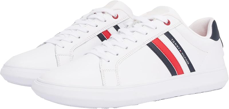 Herren Cupsole Sneaker Essential Leather Low Top, Weiß (White), 42 — Foto 4 von 8