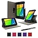 rooCASE Google Nexus 7 FHD 2nd Gen Tablet Dual-View Folio Case Cover - Black (with Pen Stylus) Nexus 7 2 2013 Model